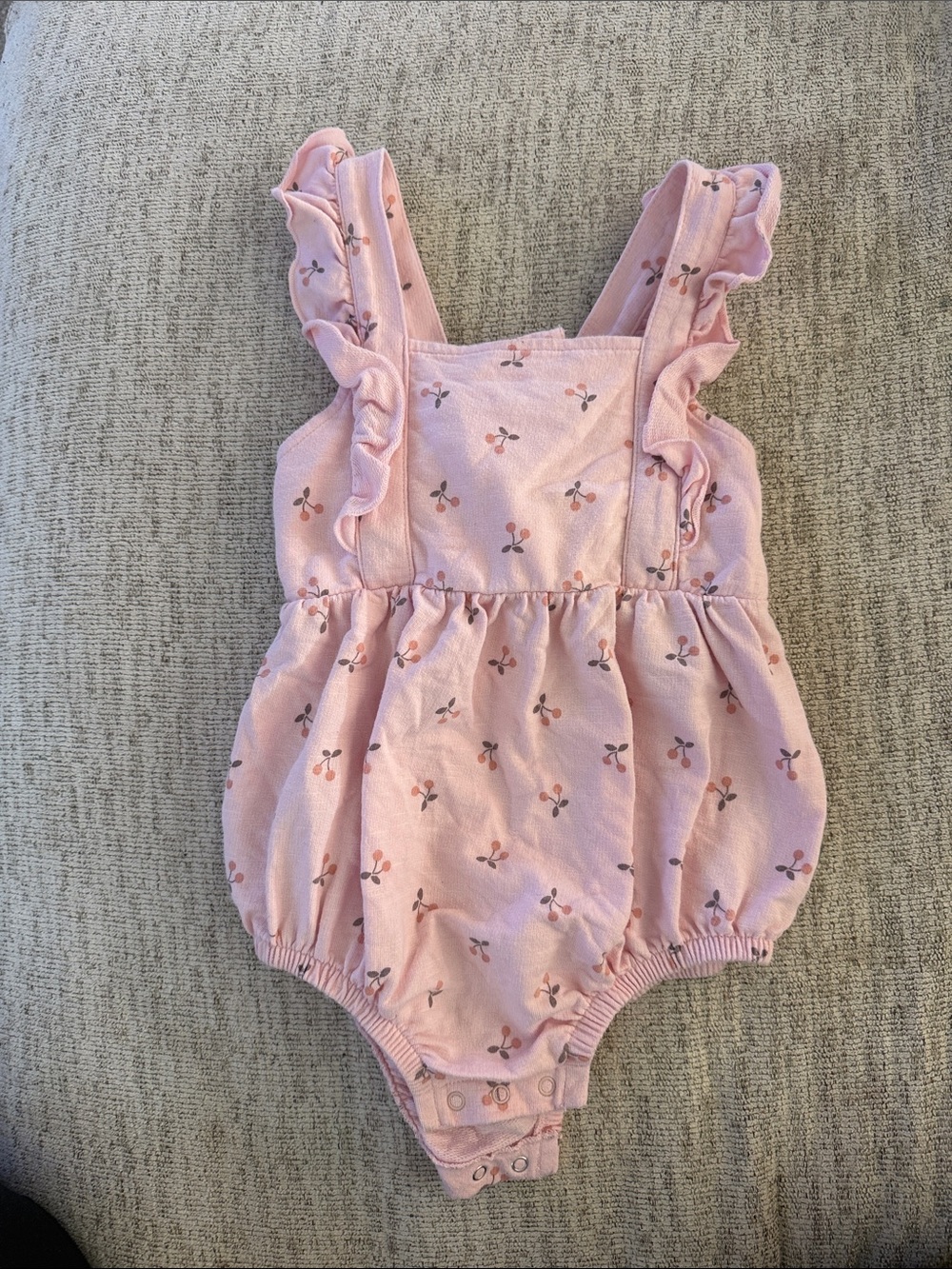 Pink Cherry Baby Girl Bodysuit